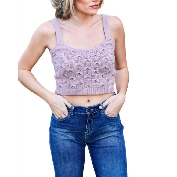 CURRENT AIR Tops - NEW CURRENT AIR tied up tank top in dusty pink